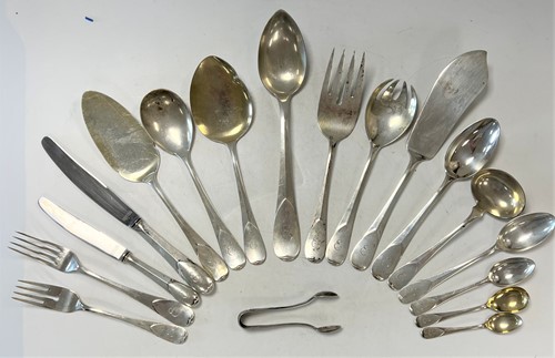 Lot 329 - A 171-piece set of early 20th century German metalwares silver cutlery and flatware