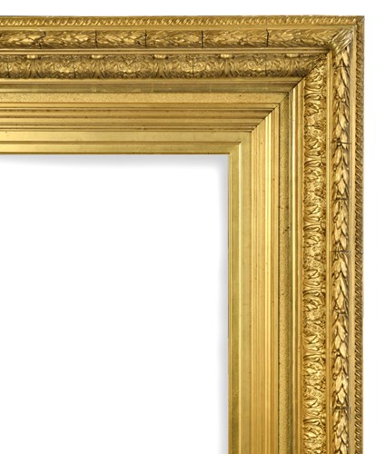 Lot 103 - A gilt and gesso frame, 19th century