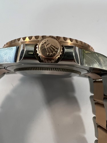 Lot 222 - Rolex - A steel and 'Everose' 'Oyster Perpetual Date GMT Master II' wristwatch