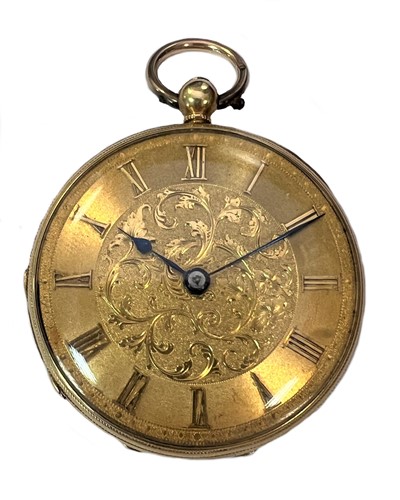 Lot 183 - Charles Frodsham, London - A mid 19th century 18ct gold open faced pocket watch