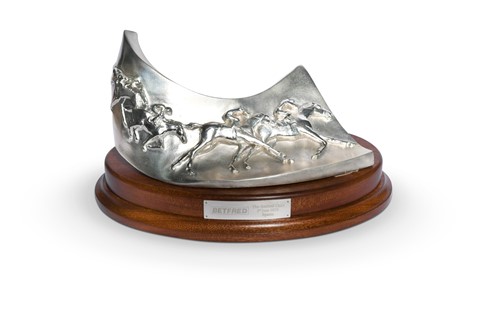 Lot 12 - A Betfred Oaks Epsom signed trophy, awarded to Frankie Dettori