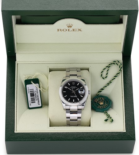 Lot 217 - Rolex - A steel 'Oyster Perpetual Date 34' wristwatch