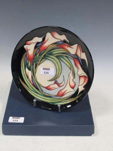 Lot 125 - A modern Moorcroft plate, boxed
