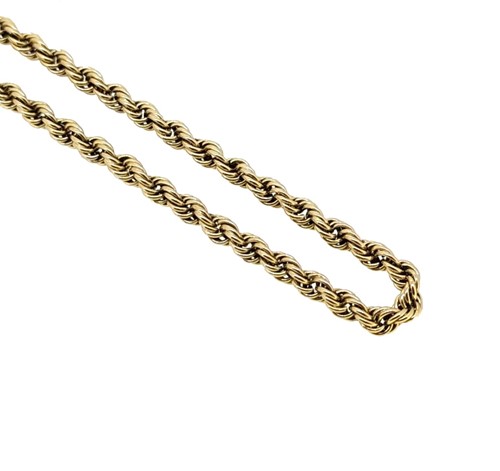 Lot 72 - A long rope chain