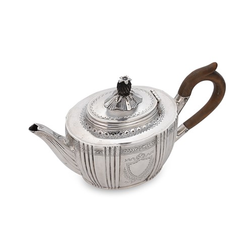 Lot 369 - A Victorian silver bachelor's teapot