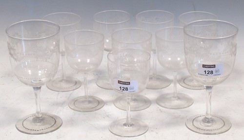 Lot 40 - A set of eight late 19th/early 20th century...