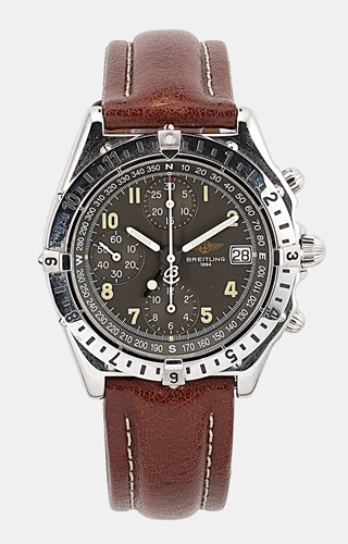 Lot 361 - Breitling - A steel 'Chronomat Longitude' wristwatch