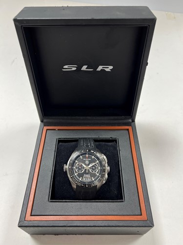 Lot 442 - Tag Heuer - A steel limited edition 'Mercedes Benz SLR' chronograph wristwatch