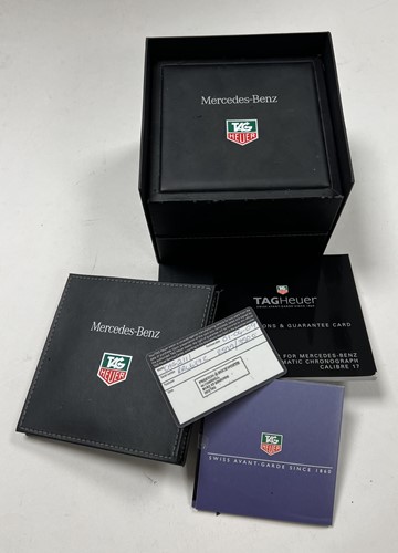 Lot 442 - Tag Heuer - A steel limited edition 'Mercedes Benz SLR' chronograph wristwatch