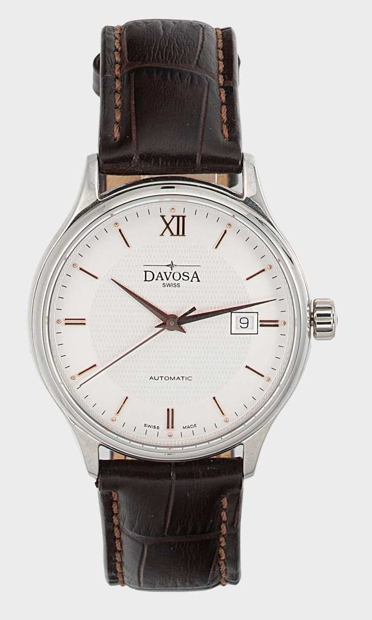 Lot 255 - Davosa, Genève - A steel 'Classic Auto' wristwatch