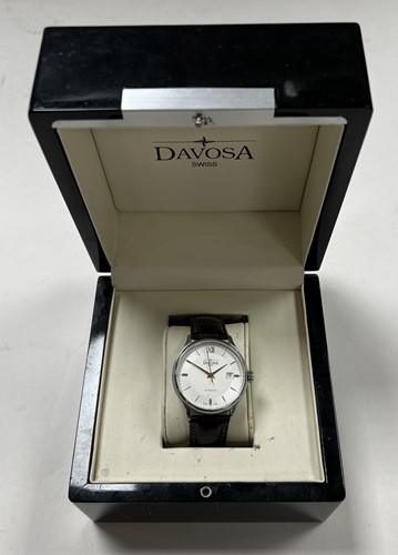 Lot 255 - Davosa, Genève - A steel 'Classic Auto' wristwatch