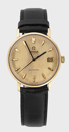 Lot 377 - Omega - A gold plated 'Seamaster' wristwatch