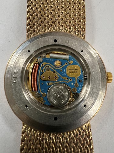 Lot 364 - Bueche-Girod - A 9ct gold wristwatch