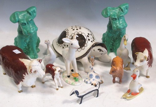 Lot 89 - A collection of Beswick, Sylvac, Lladro and...