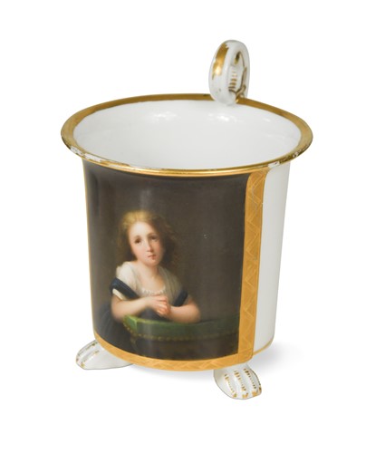 Lot 514 - A Berlin porcelain cabinet cup, circa 1815-1830