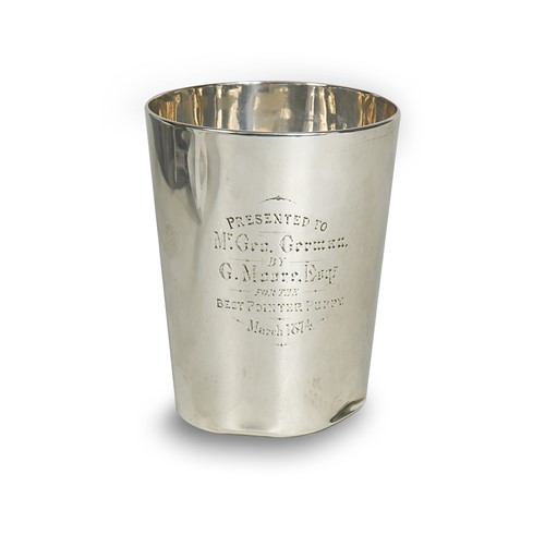 Lot 348 - A (probably) George III silver beaker