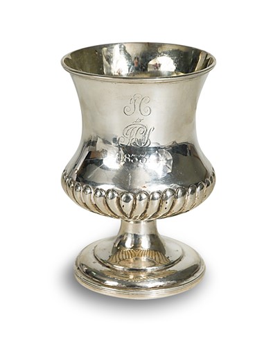 Lot 361 - A George IV silver goblet