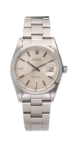 Lot 216 - Rolex - A steel 'Oyster Date Precision 34' wristwatch
