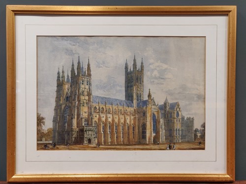 Lot 202 - English Scool 19th century, Canterbury...