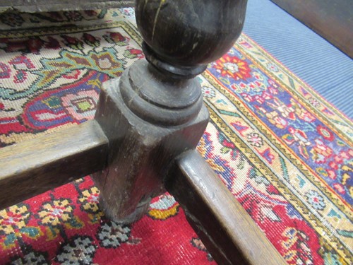 Lot 268 - A 17th century and later oak refectory table...