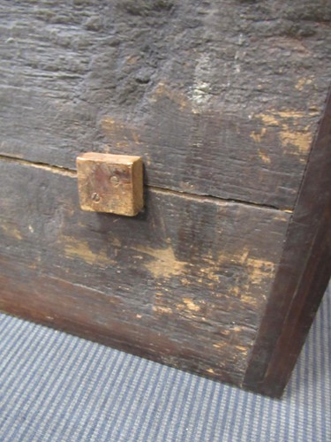 Lot 268 - A 17th century and later oak refectory table...