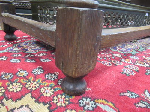 Lot 268 - A 17th century and later oak refectory table...