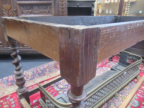 Lot 268 - A 17th century and later oak refectory table...