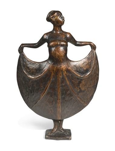 Lot 93 - A bronze model of a dancer, 20th century