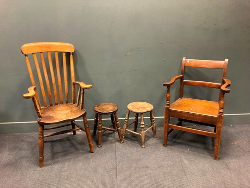 Lot 335 - A late Victorian ash and elm grandfather lath...
