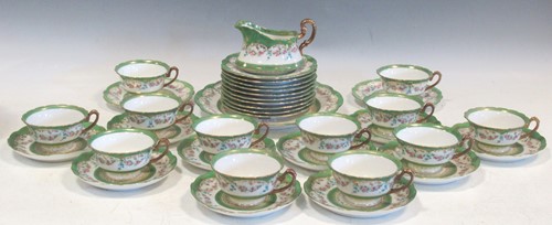 Lot 57 - A part AG Austria Vienna tea service, with...