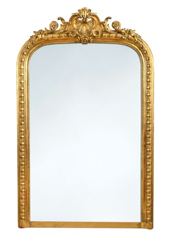Lot 529 - A Victorian gilt overmantel mirror