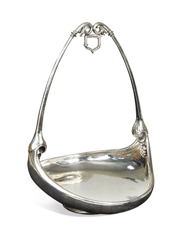 Lot 112 - Gustav Pedersen for Georg Jensen, a silver grape basket