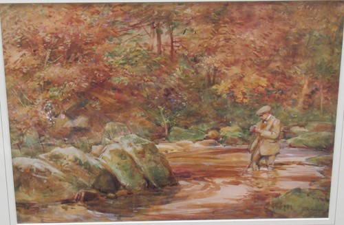 Lot 272 - Angling - Autumn on the Eske signed 'J...