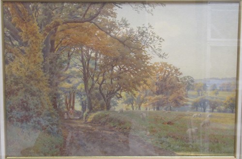 Lot 344 - A mixed group of five watercolours