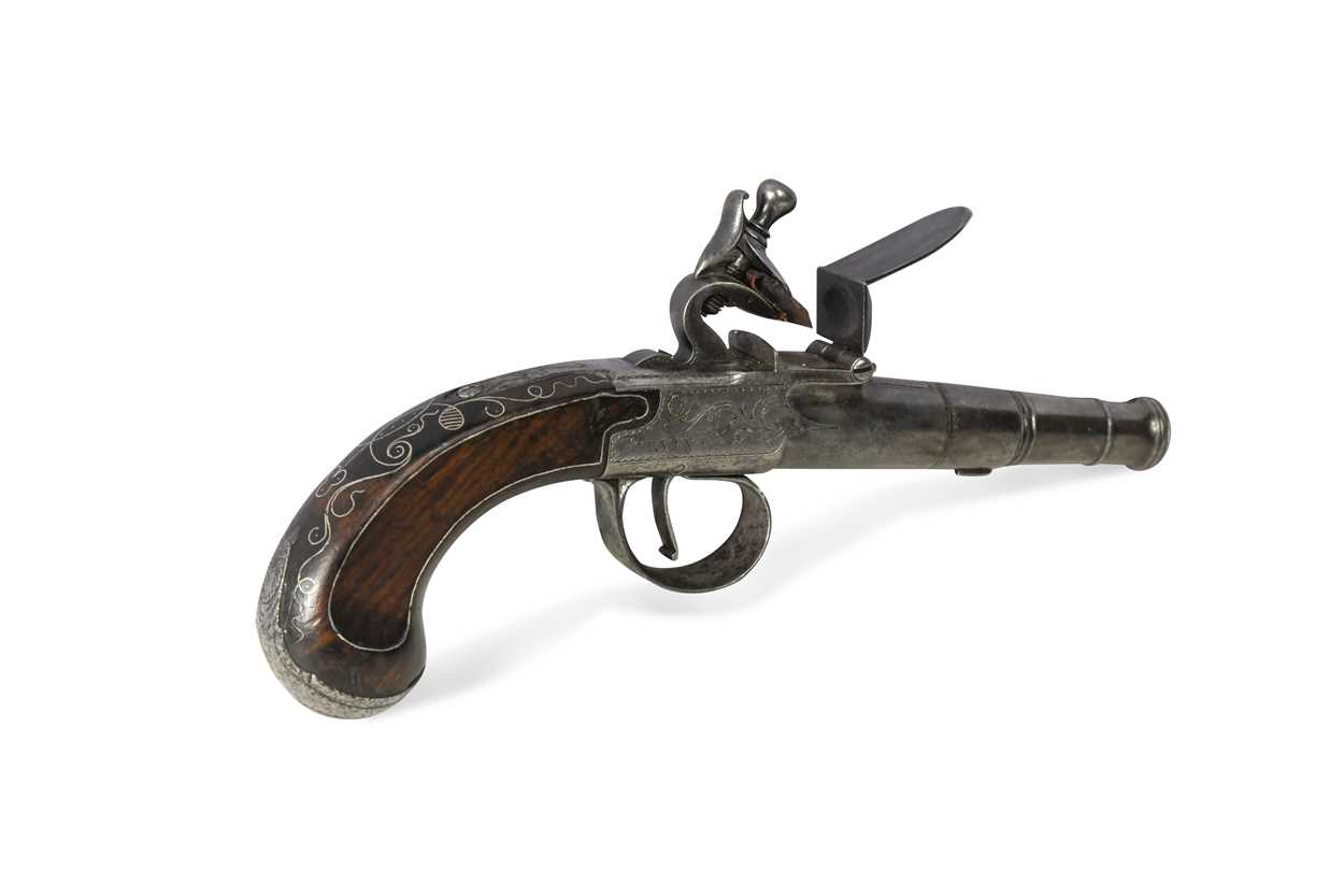 Lot 442 - A pocket pistol by Turvey, 18th century