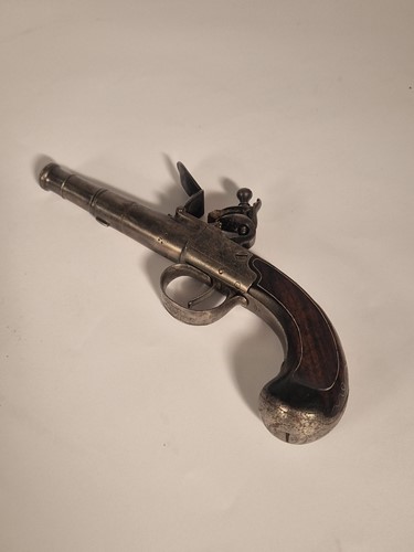 Lot 442 - A pocket pistol by Turvey, 18th century