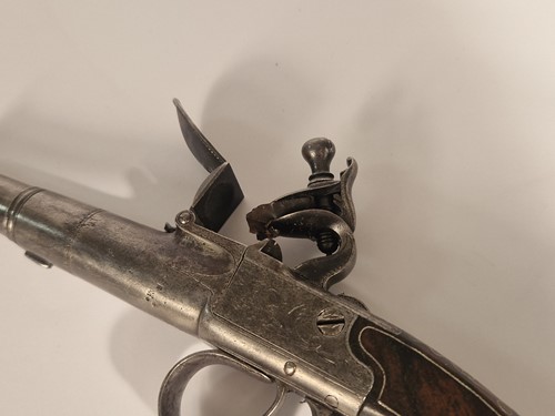 Lot 442 - A pocket pistol by Turvey, 18th century