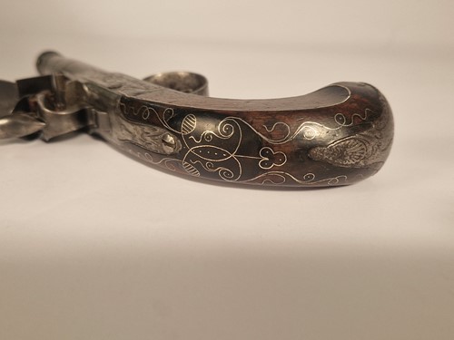 Lot 442 - A pocket pistol by Turvey, 18th century