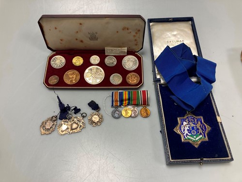 Lot 177 - A 1950s Altrincham Councillor's enamelled...
