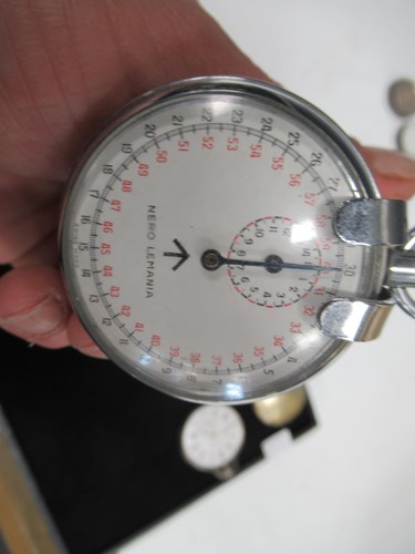 Lot 152 - A British Army issue Nero Lemania stopwatch...