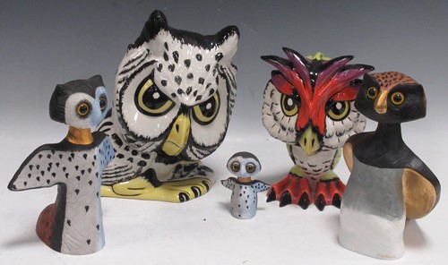 Lot 29 - Three Goebel character owls designed by Rosina...