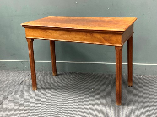 Lot 514 - A mahogany side table with chamfered legs 75 x...