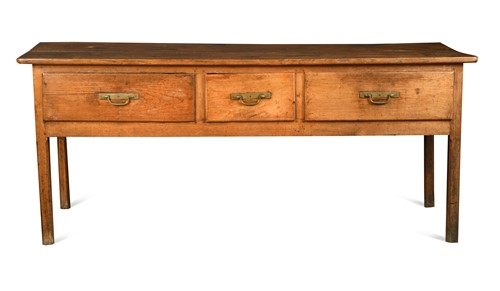 Lot 325 - An oak dresser base, 19th century