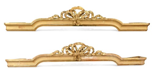 Lot 592 - A pair of carved giltwood pelmets, 19th century