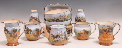 Lot 50 - A collection of Burleigh ware 'Merrie England'...