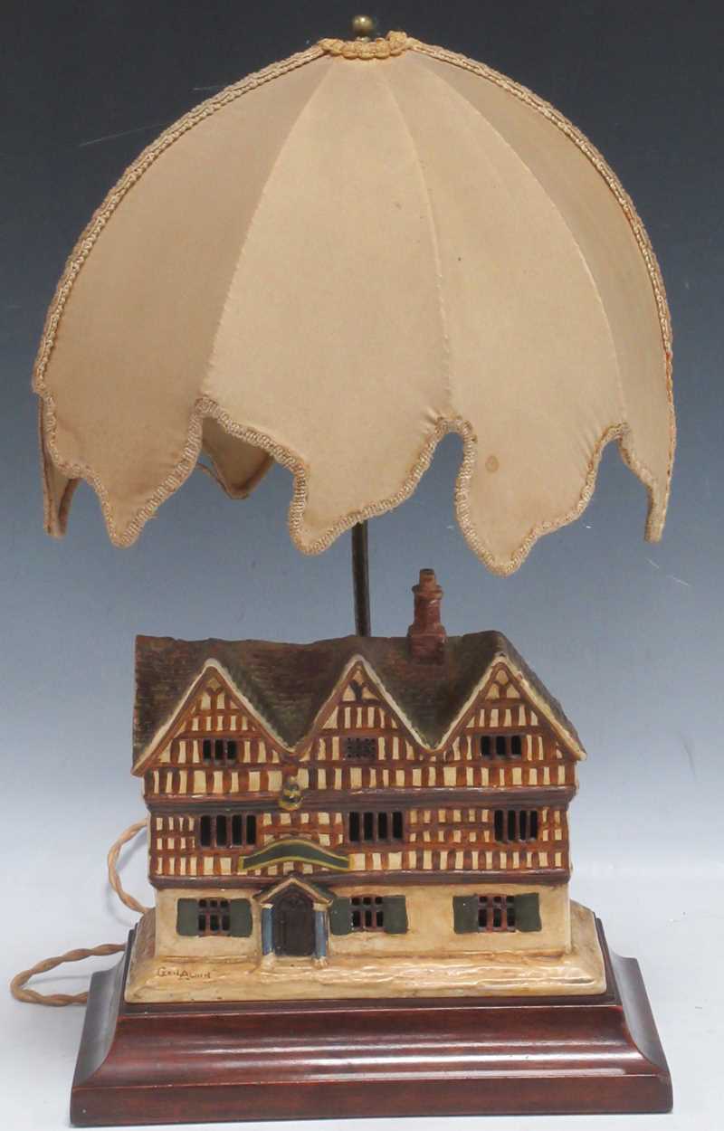 Lot 46 - A Cecil Aldin ceramic model of a country inn