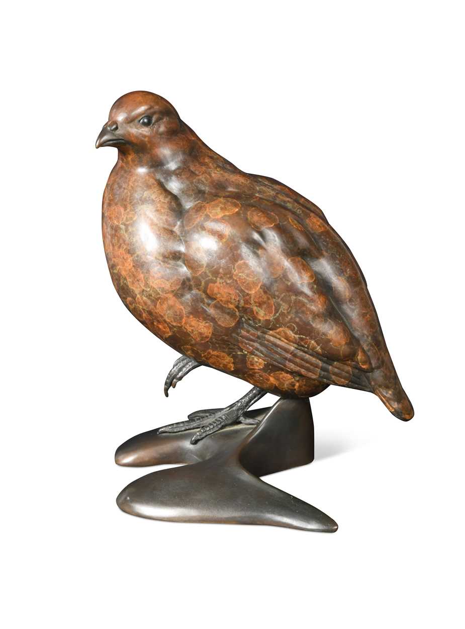Lot 305 - Alan Glasby (1945-2008), a bronze model of a partridge