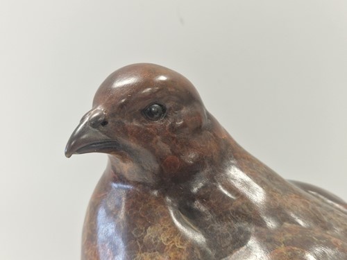 Lot 305 - Alan Glasby (1945-2008), a bronze model of a partridge
