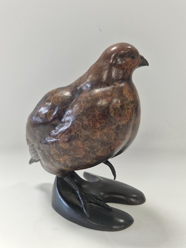 Lot 305 - Alan Glasby (1945-2008), a bronze model of a partridge