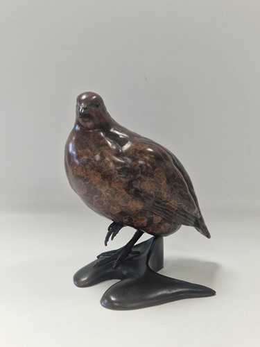 Lot 305 - Alan Glasby (1945-2008), a bronze model of a partridge
